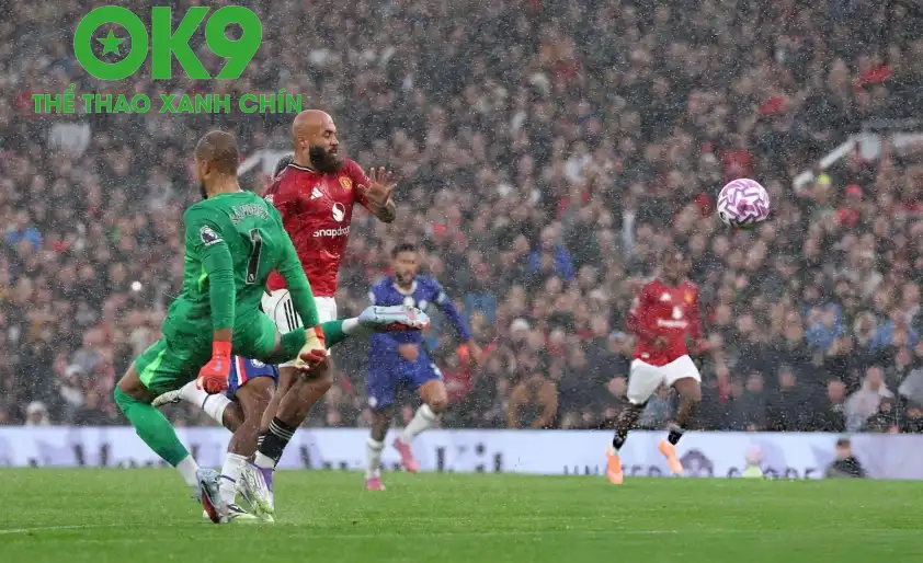 Robert Sanchez đẩy toàn đội Chelsea vào thế khó với tấm thẻ đỏ tai hại (Ảnh: GOAL) Robert Sanchez đẩy toàn đội Chelsea vào thế khó với tấm thẻ đỏ tai hại (Ảnh: GOAL)